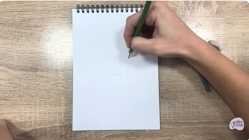 Рисуем Держатель для ручки