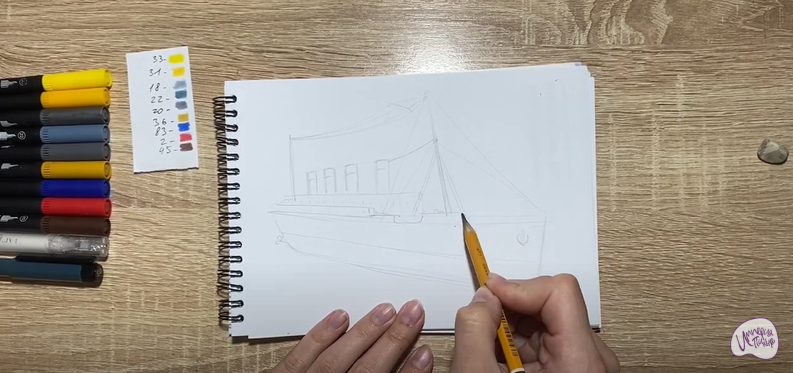 Рисуем Титаник