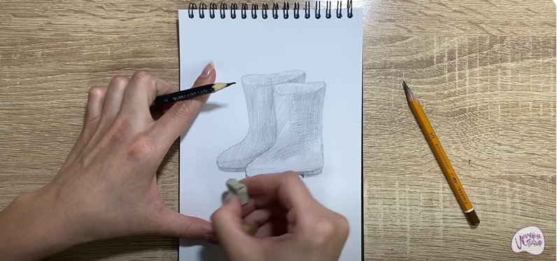 Рисуем Резиновые сапоги