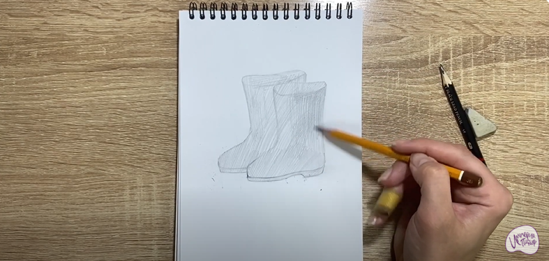 Рисуем Резиновые сапоги
