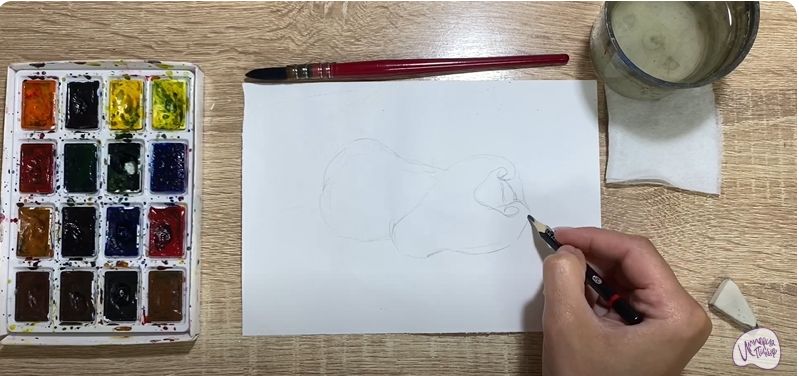Рисуем Яванское яблоко