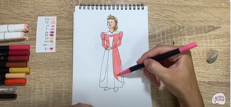 Рисуем Королева Лилиан из "Шрека"