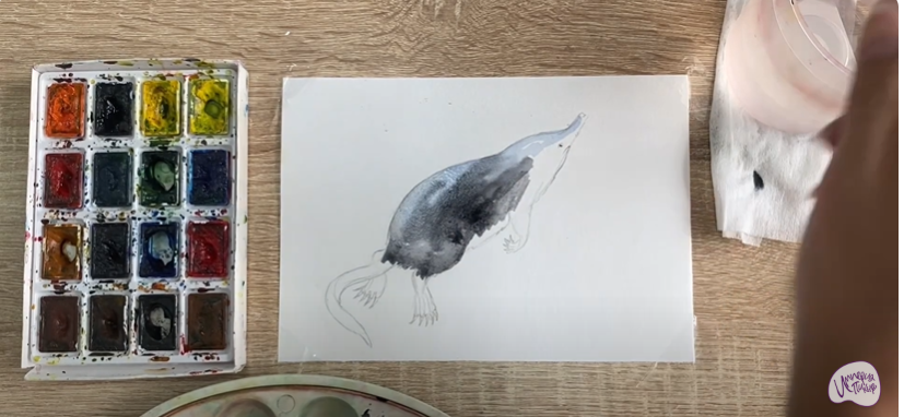 Рисуем Выхухоль