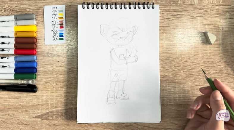 Рисуем Стар Нави из "Джи-Джи Бонд"