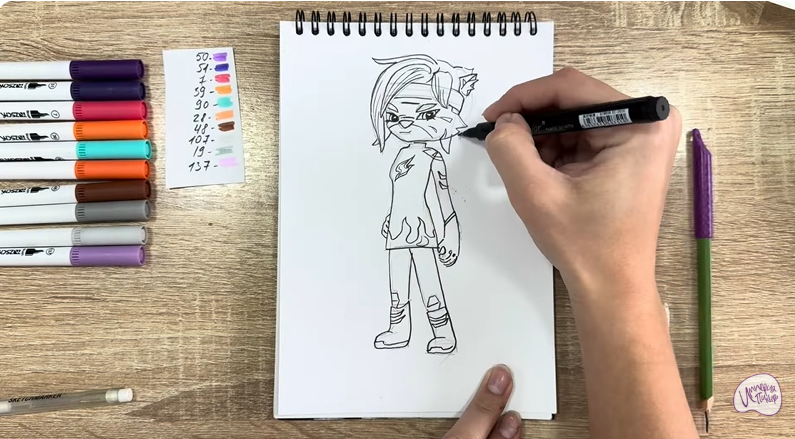 Рисуем Искра из "Джи-Джи Бонд"