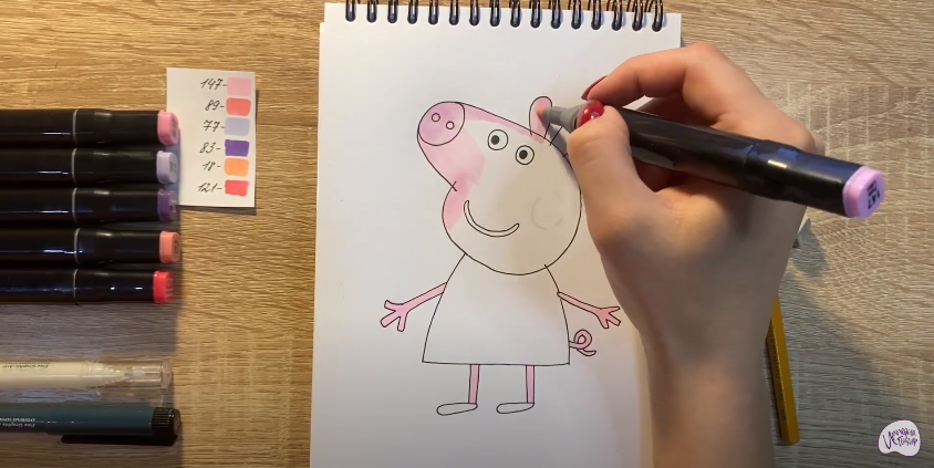 Рисуем Свинка Пеппа