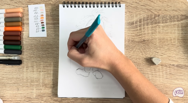 Рисуем Нафаня из фильма "Домовёнок Кузя"