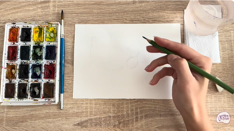 Рисуем Лещина