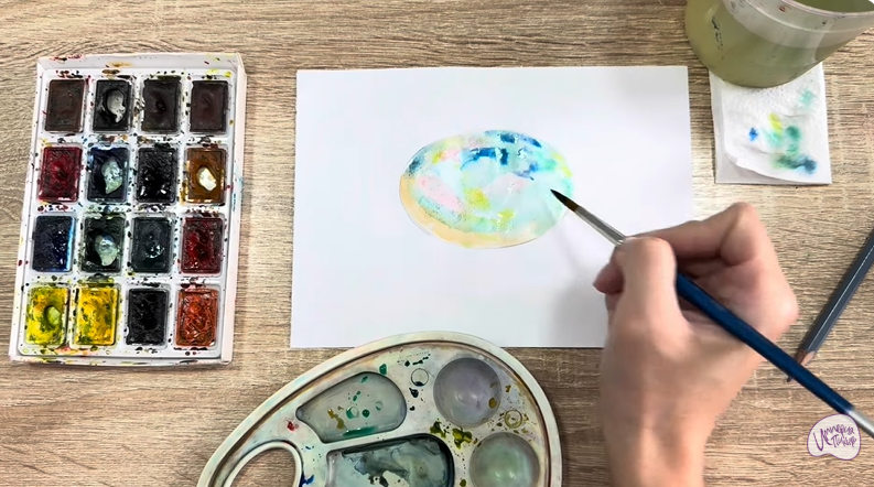 Рисуем Камень опал