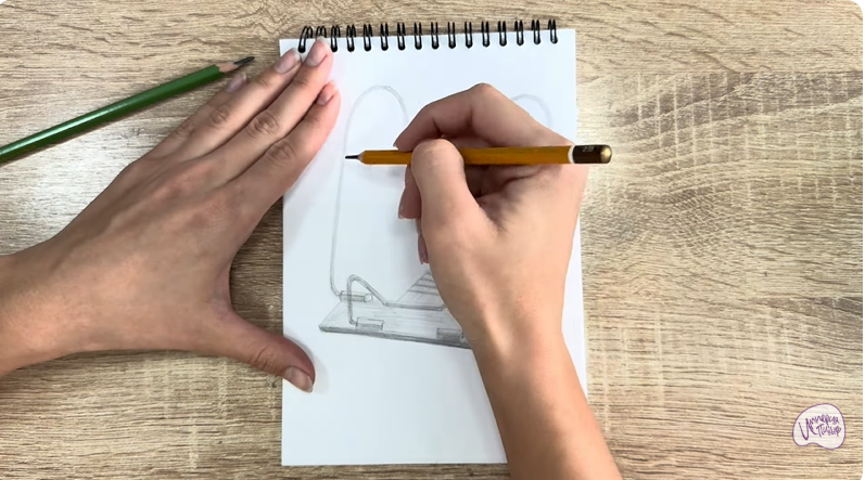 Рисуем Подставка для книг