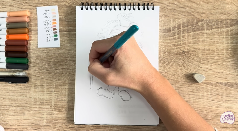 Рисуем Нафаня из фильма "Домовёнок Кузя"