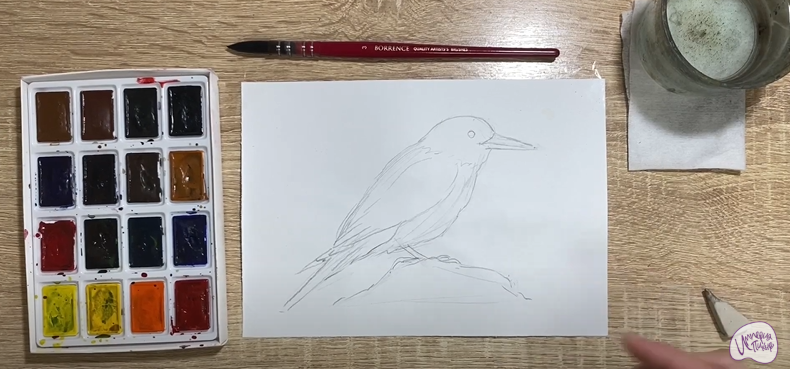 Рисуем Кедровка