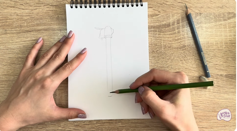 Рисуем Колонка водоразборная