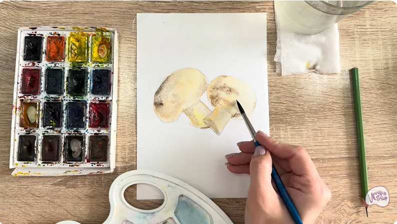 Рисуем Шампиньоны