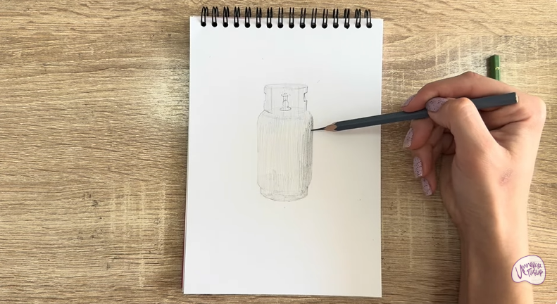 Рисуем Газовый баллон