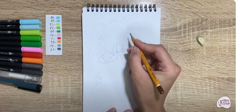 Рисуем Берёза из сказки