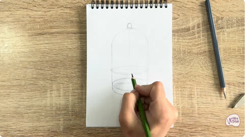Рисуем Клетка для птиц