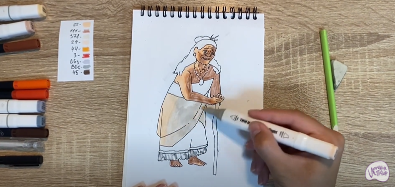 Рисуем Тала из "Моана"
