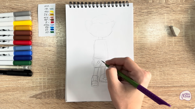 Рисуем Стар Нави из "Джи-Джи Бонд"