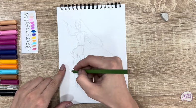 Рисуем Мира из "Кейпоп-охотницы на демонов"