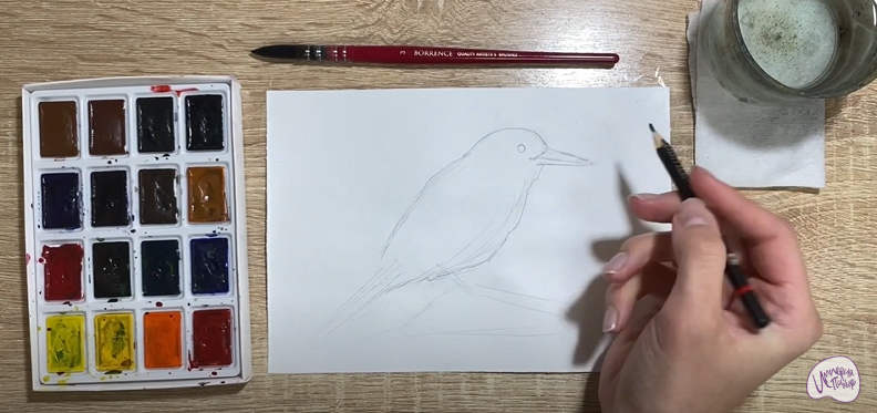 Рисуем Кедровка