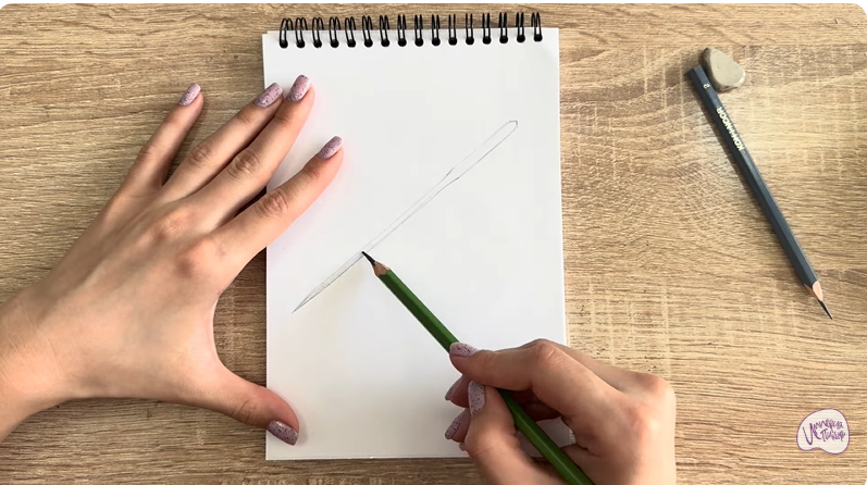 Рисуем Игла для швейной машинки