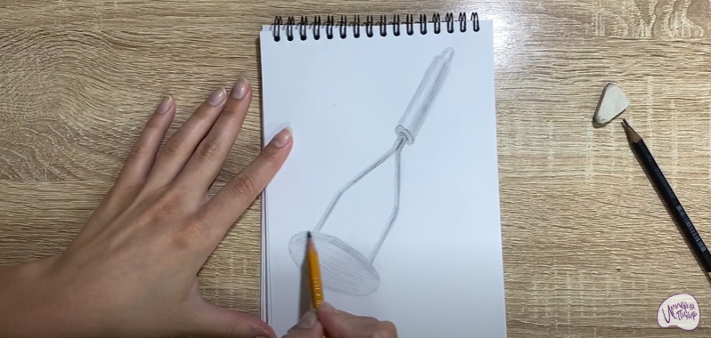 Рисуем Пресс для картофеля