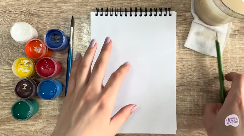 Рисуем Рыба-попугай