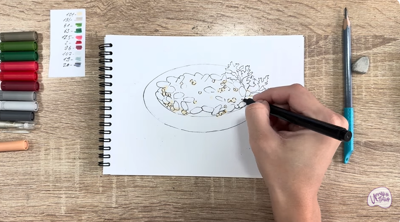 Рисуем Лобио по-грузински