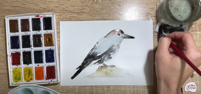 Рисуем Кедровка