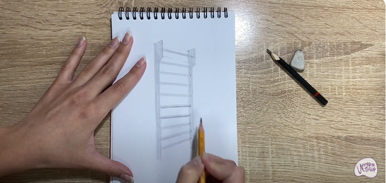 Рисуем Гимнастическая стенка