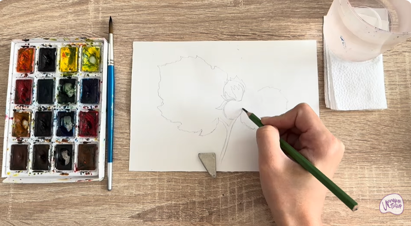 Рисуем Лещина