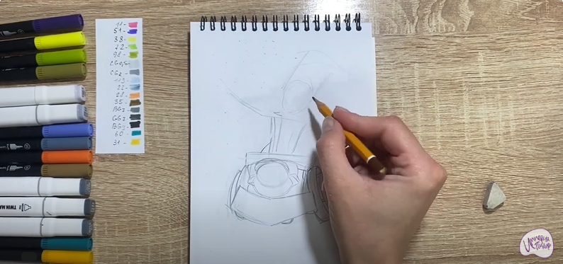 Рисуем Чак из Brawl Stars