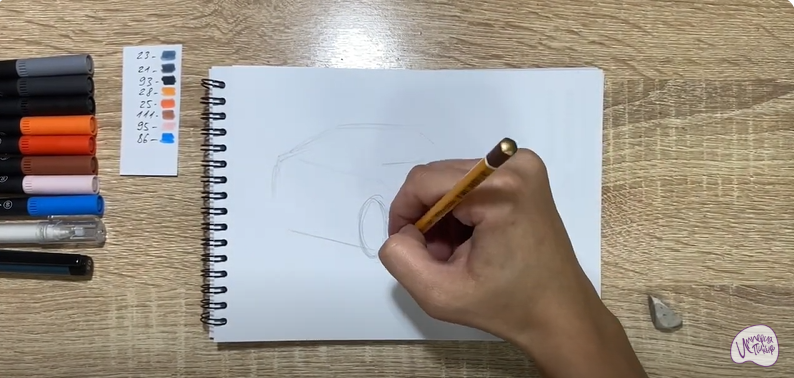 Рисуем Машина марки "БМВ"