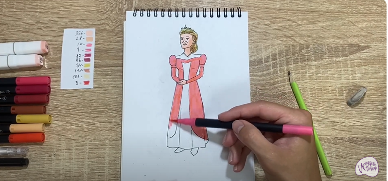 Рисуем Королева Лилиан из "Шрека"