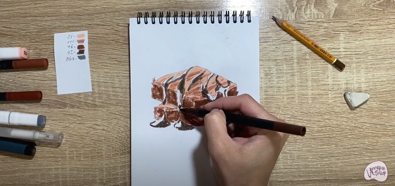 Рисуем Шоколадный брауни