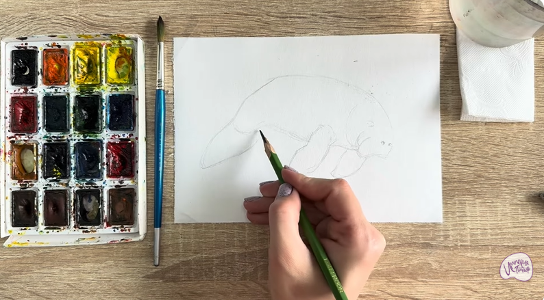 Рисуем Дюгонь