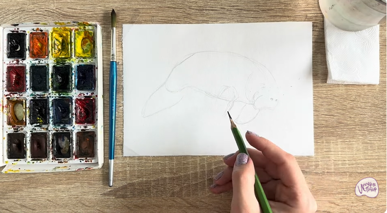 Рисуем Дюгонь