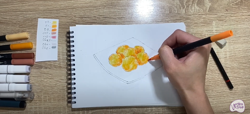 Рисуем Сырные шарики