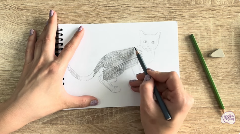 Рисуем Бомбейская кошка