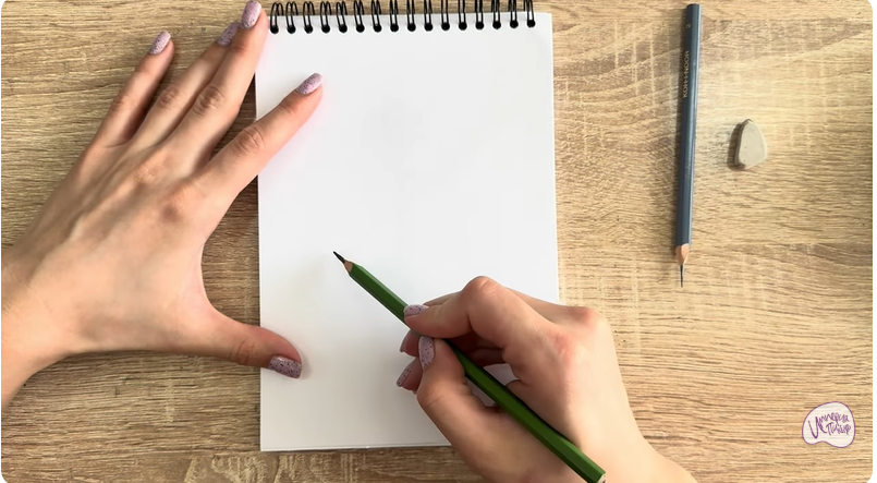 Рисуем Невидимка для волос