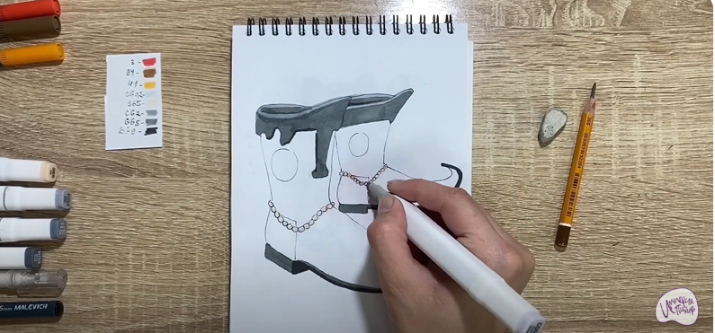 Рисуем Сапоги-скороходы