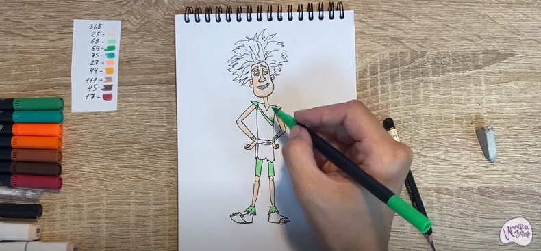 Рисуем Маракуда из мультфильма "Маракуда"
