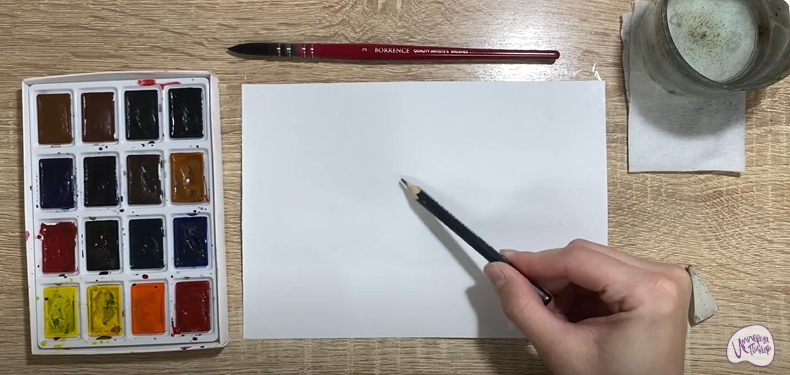 Рисуем Кедровка