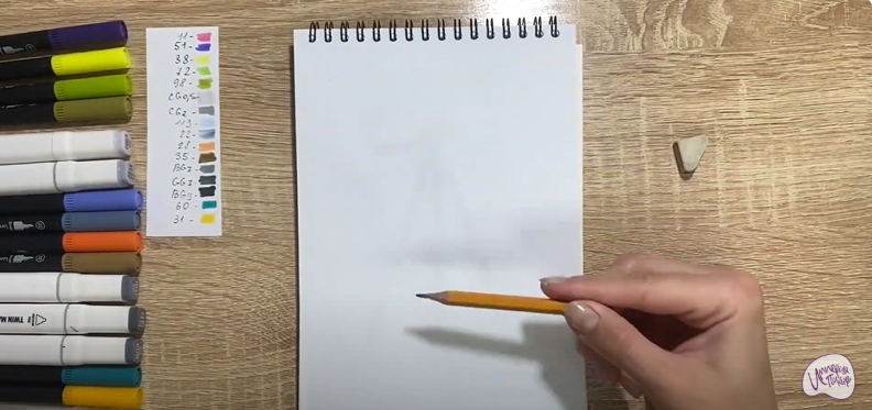 Рисуем Чак из Brawl Stars