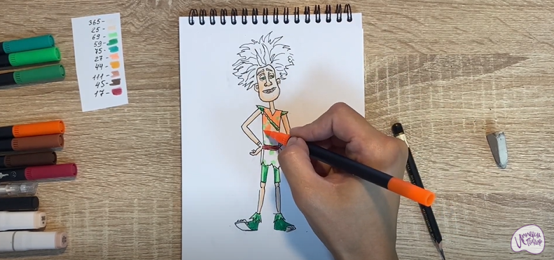 Рисуем Маракуда из мультфильма "Маракуда"