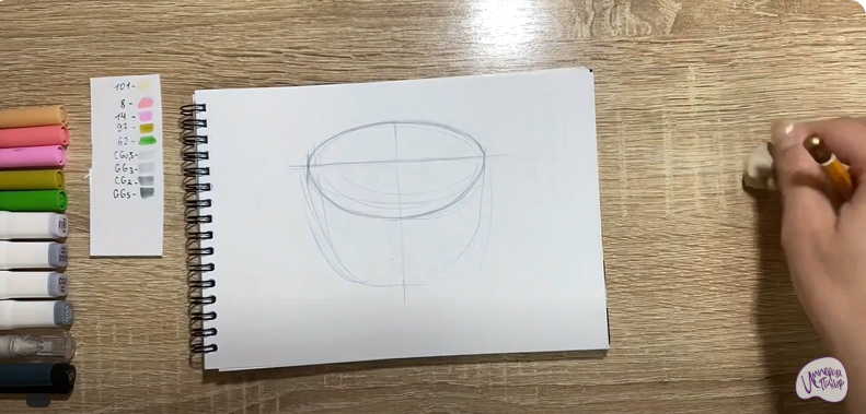 Рисуем Окрошка
