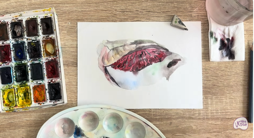 Рисуем Жабры рыбы