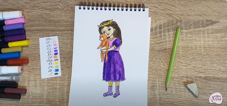 Рисуем Соня из "Царевны"