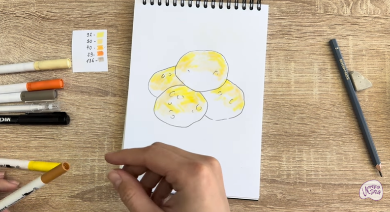 Рисуем Баурсаки